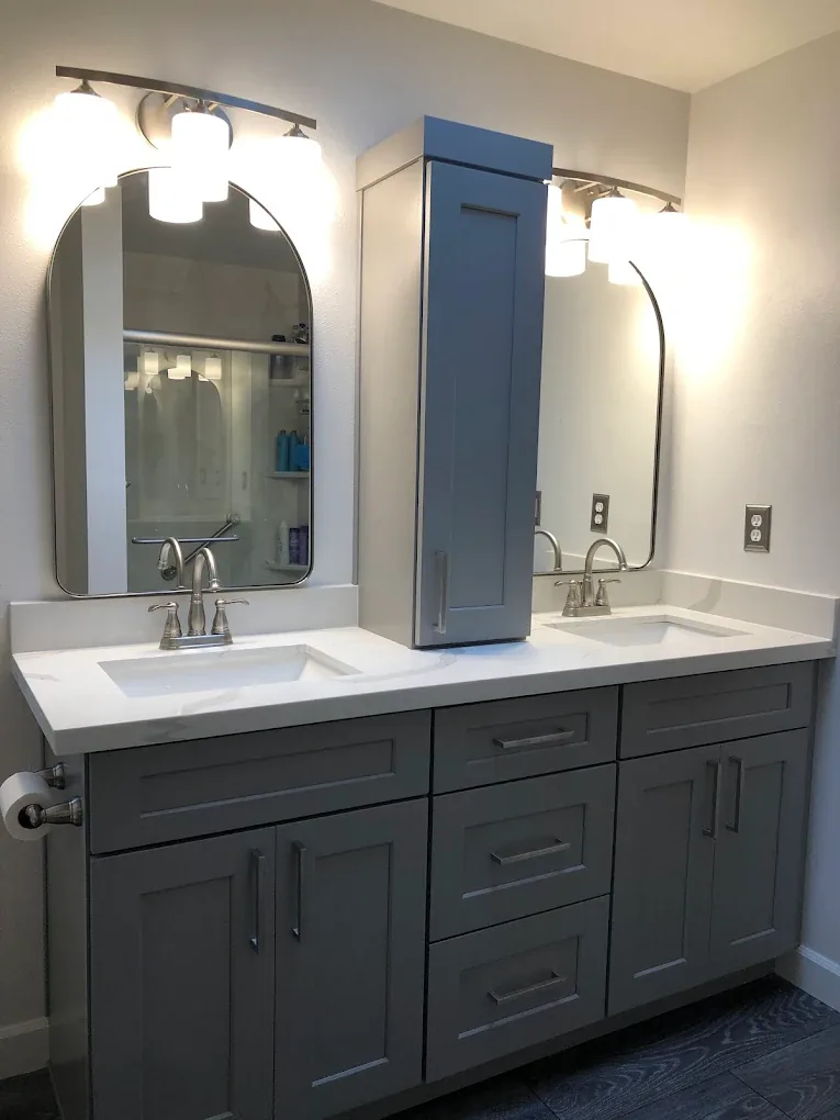 Double Vanity Master Bath — bathroom remodel by Century Renovations in King County, WA